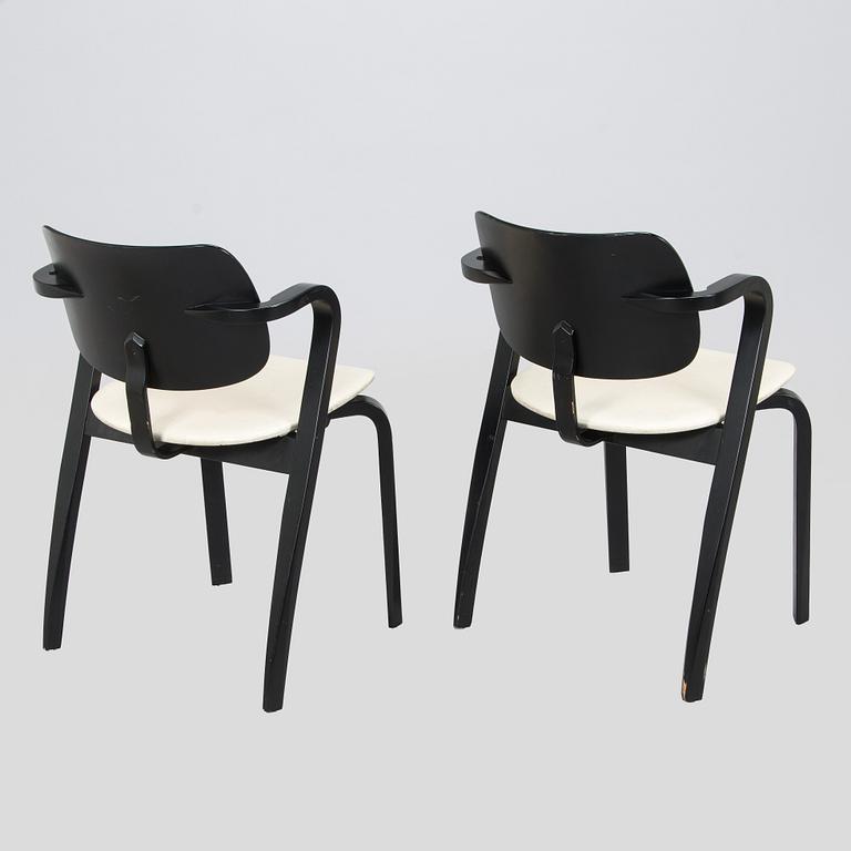 Ilmari Tapiovaara, a set of six 1960s 'Aslak' armchairs for Asko, Finland.