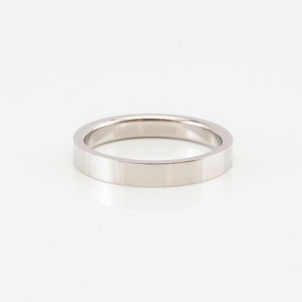Tiffany & Co, ring "Flat band ring" 950 platina.