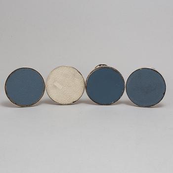 Four silver candle sticks, Göteborg, 1980's.