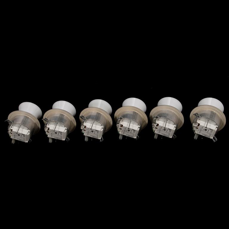 ALFRED HOMANN, set of six 'Pulsar 135' ceiling light for Louis Poulsen.