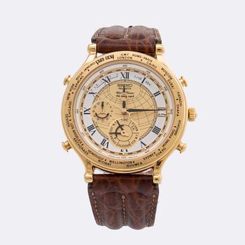 Seiko quartz world timer chronograph shop