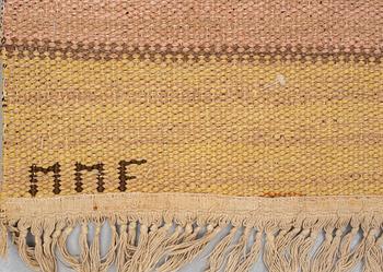 Märta Måås-Fjetterström, matta, "Nöthåret", rölakan, ca 197,5 x 118-119 cm, signerad MMF.