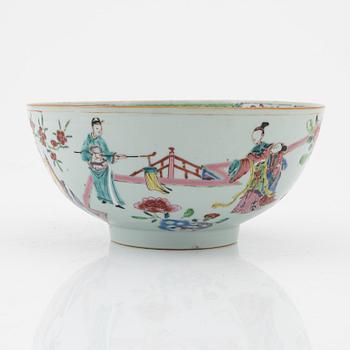 Bålskål, kompaniporslin. Qingdynastin, Qianlong (1736-95).