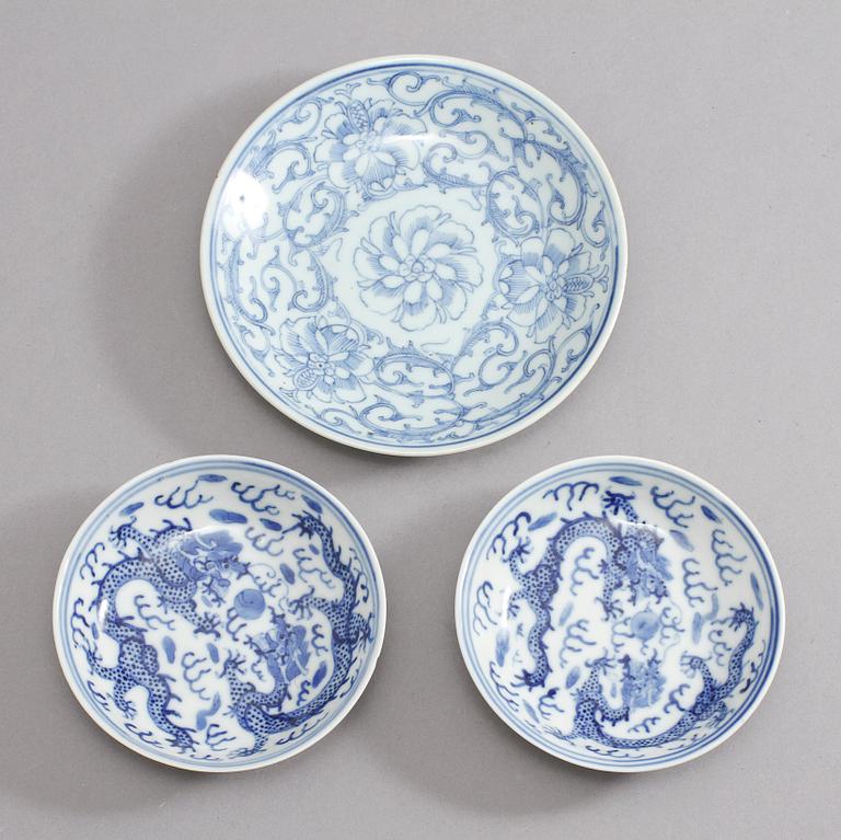 FAT, 6 st, porslin, Kina, 1800-tal.