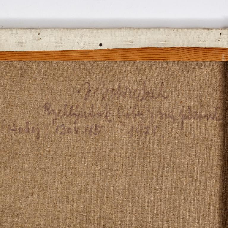 Josef Vohrabal, oil on canvas, signed and dated 1971.
