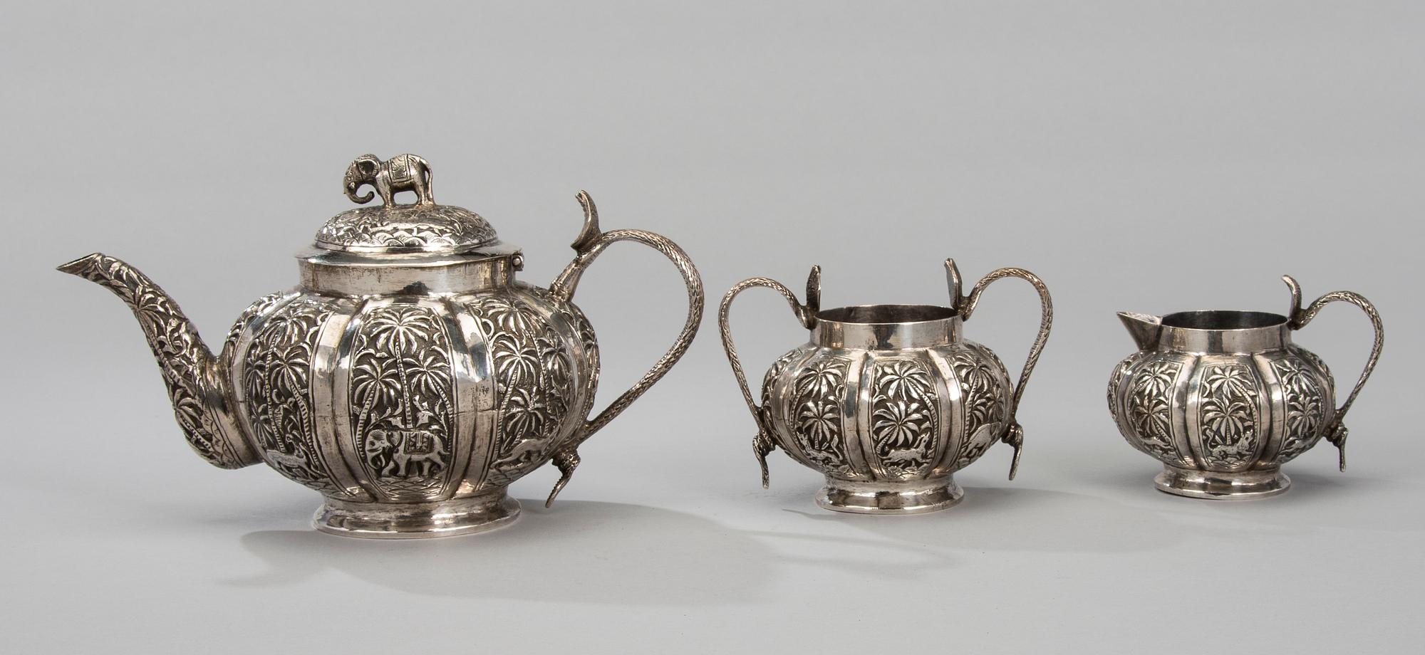 TESERVIS, silver, troligen Indien, vikt 635 g.