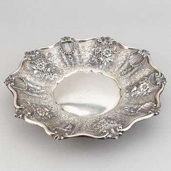 A silver dish, Italy.