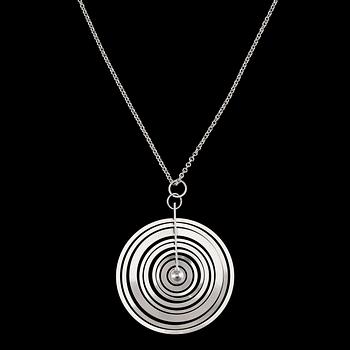 308. Tapio Wirkkala, A PENDANT, silver, "Silver Moon", N. Westerback 1974.