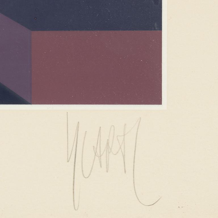 Jean-Pierre Vasarely, färgserigrafi, signerad och numrerad 161/200.