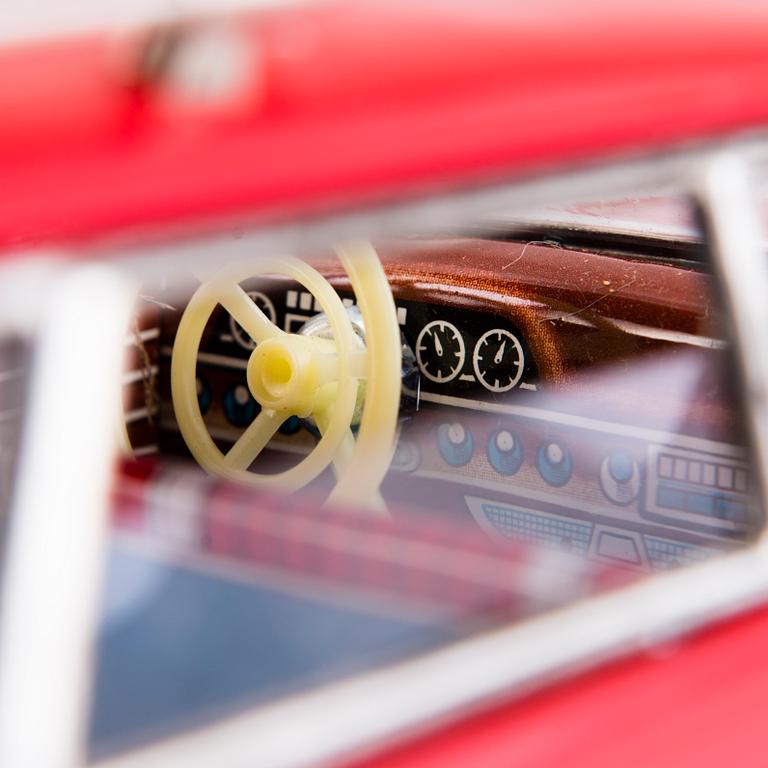 A 1960s tin toy car by ATC Asahi, Japan.