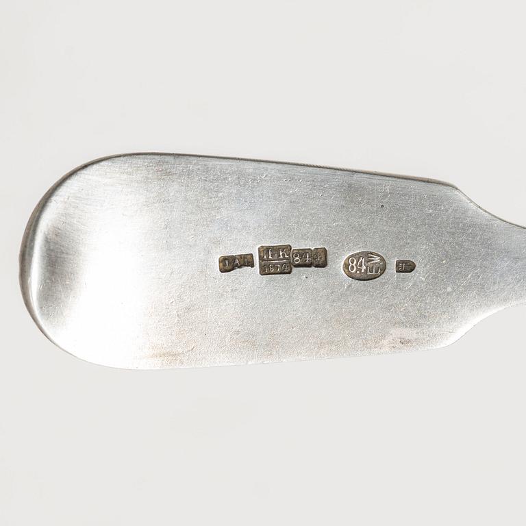 A set of silver cutlery, mostly Estonian (34 pcs).