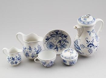 KAFFESERVIS, 16 delar, porslin, Meissen, 1900-tal.
