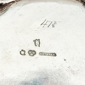 A pair of Swedish 18th century silver sugar bowls, marks of Henrik Wittkopf the younger and Pehr Zethelius, Stockholm.