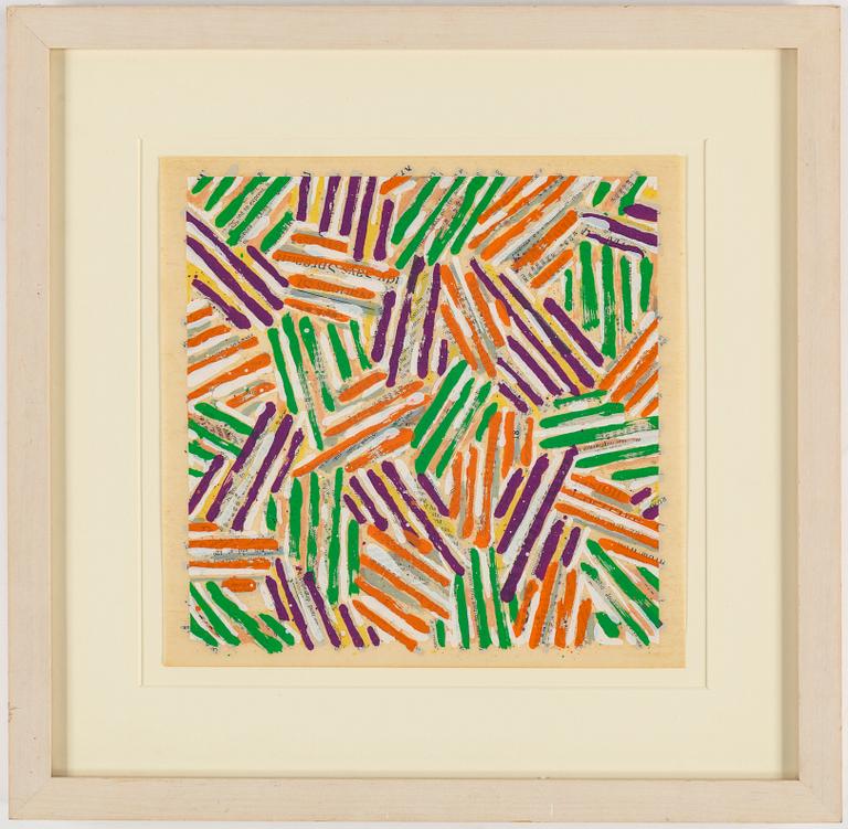 JASPER JOHNS, screenprint on Patapar pergament, from the edition of 3000.