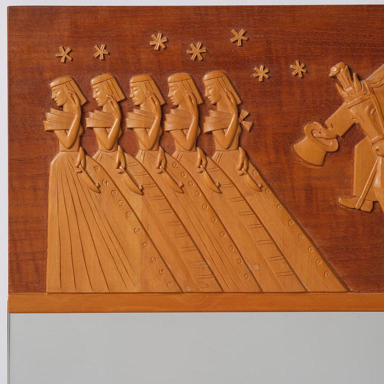 Ulla Fogelklou-Skogh, a wall mirror, cabinetmaker Gustav Bergsten, for the Stockholm Crafts Association, 1936.