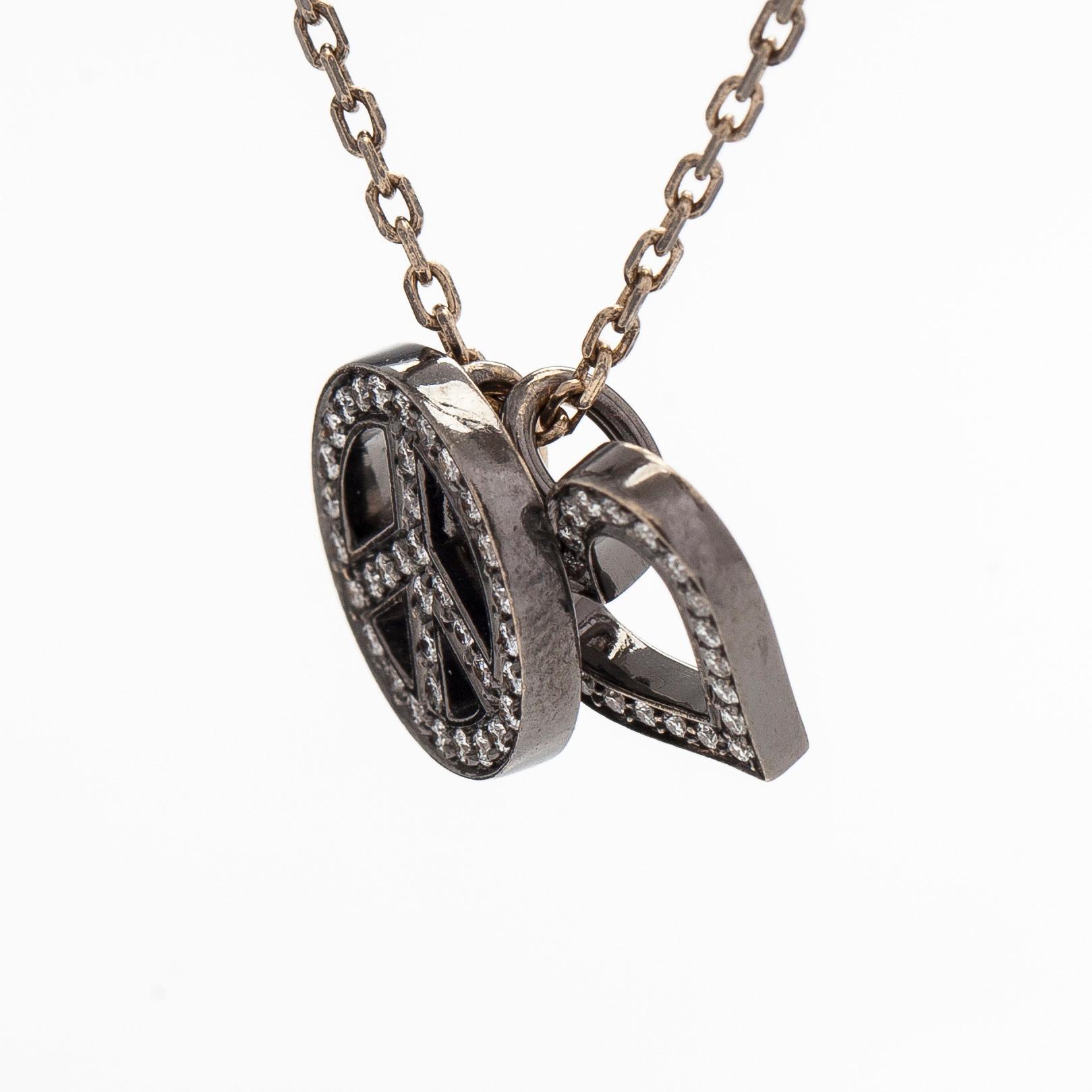 Halsband, 18K guld och diamanter.