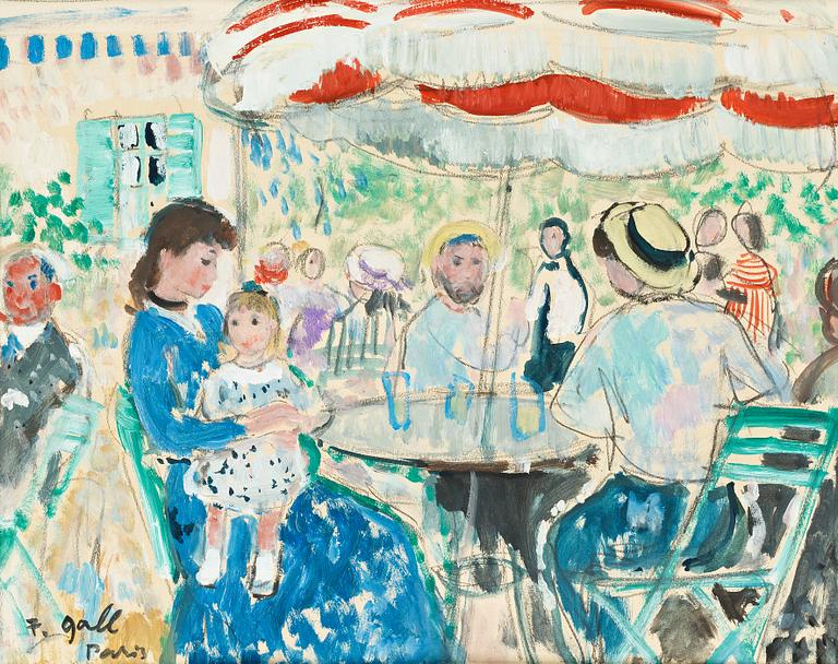 Francois Gall, At the café, Paris.