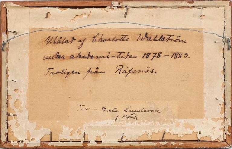 Charlotte Wahlström, trädgård, troligen från Räfsnäs.