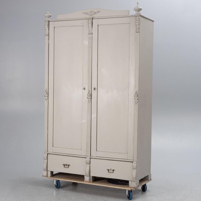 Wardrobe, late 19th century.