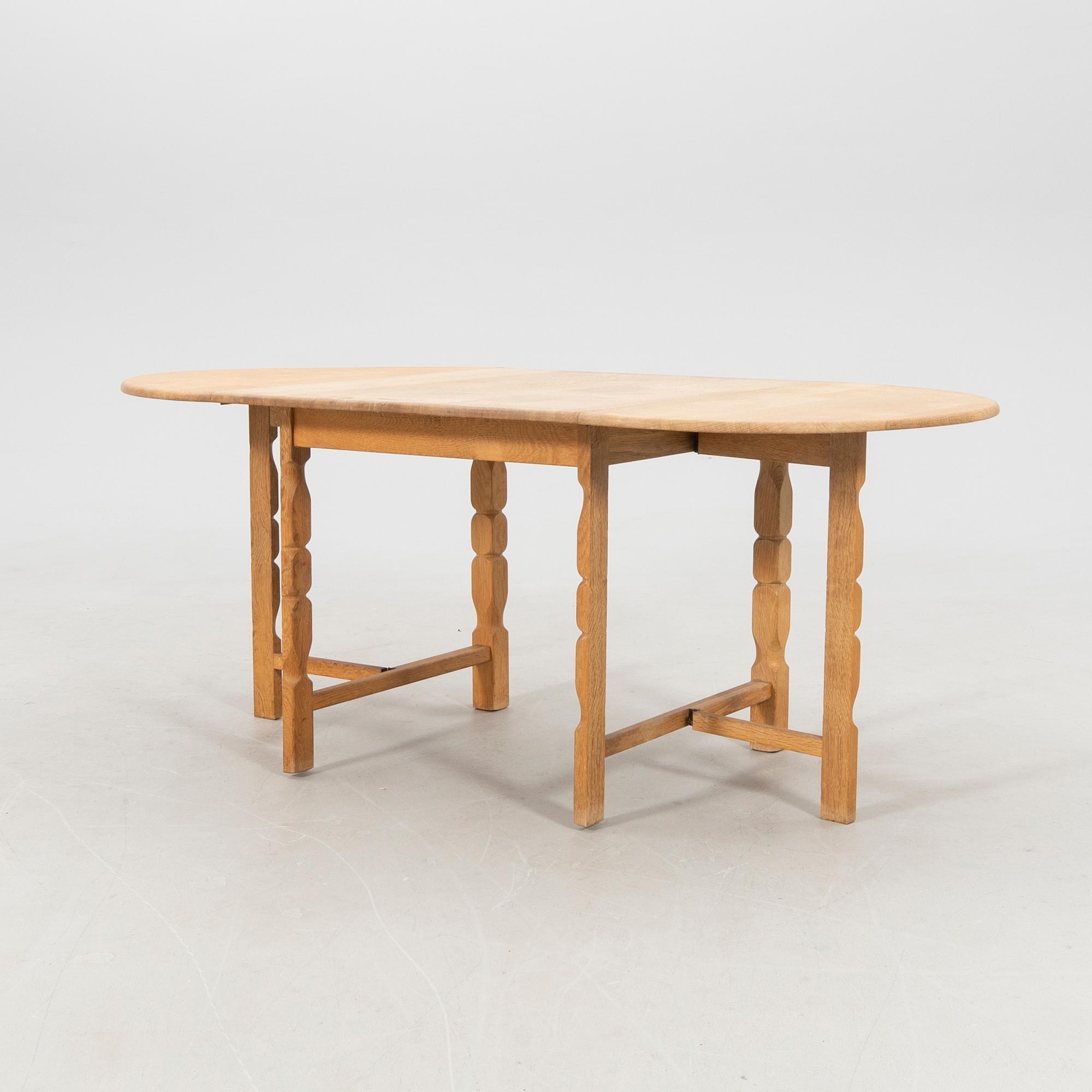 Drop-leaf table, possibly Henning Kjærnulf, second half of the 20th century.