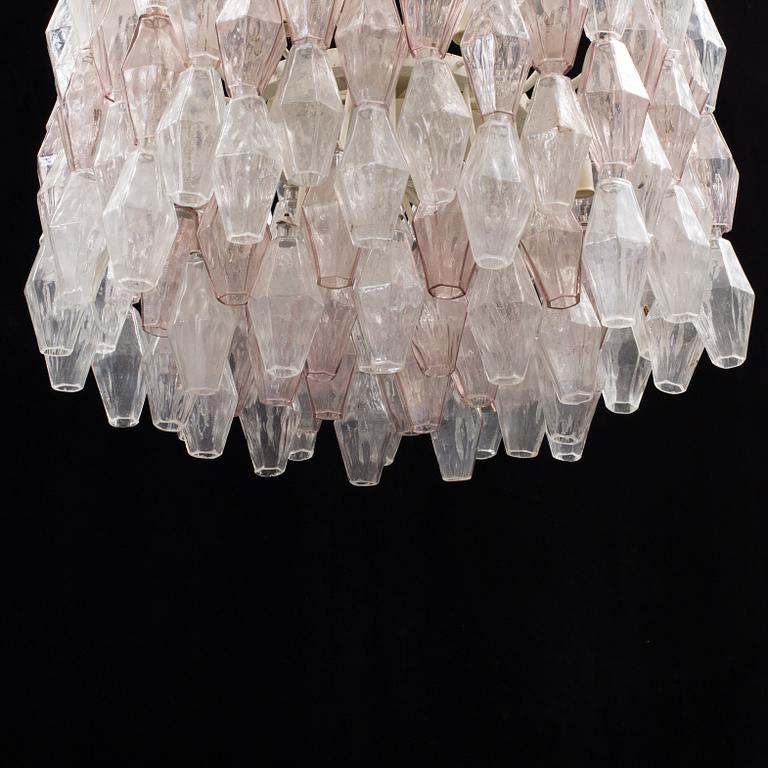 A Carlo Scarpa 'Poliedri' chandelier, Venini, Italy 1960's.