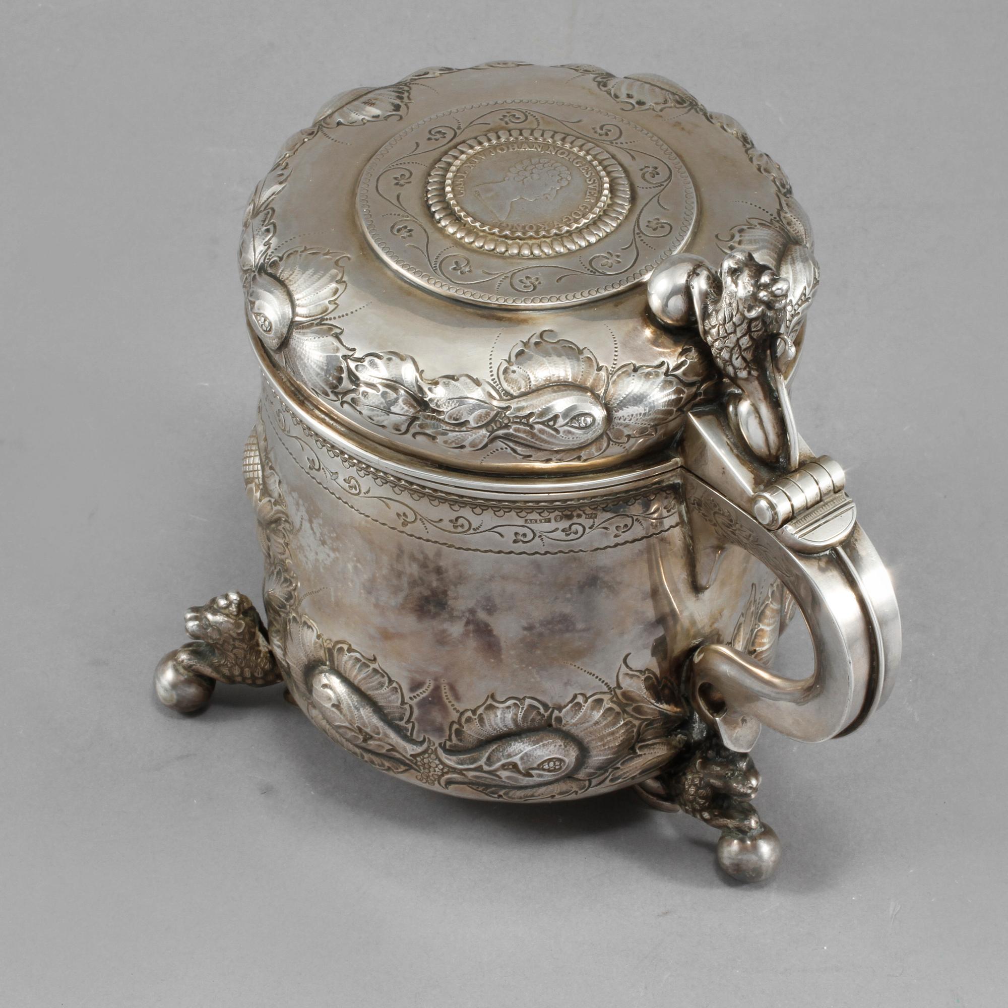 STOP, silver, barockstil, 1946. Vikt 620 gram.
