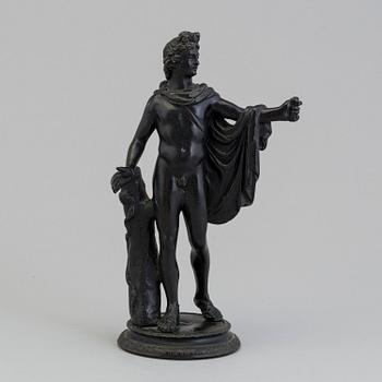 A cast metal sculpture with impressed marks for G Sommer Napoli, second half of the 19th century.