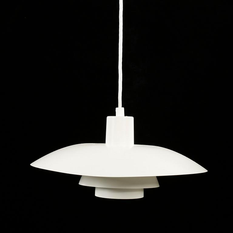 POUL HENNINGSEN, taklampa, "PH 4", Louis Poulsen, Danmark, 1900-talets andra hälft, höjd ca 20 cm.