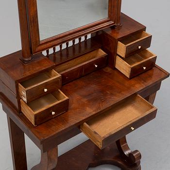 A 19th century Swedish Empire mahogany dressing table.