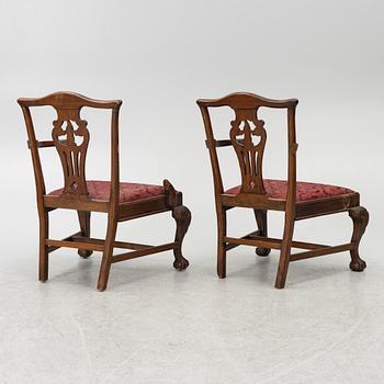 Chairs, 5 pcs, Chippendale, England, circa 1800.