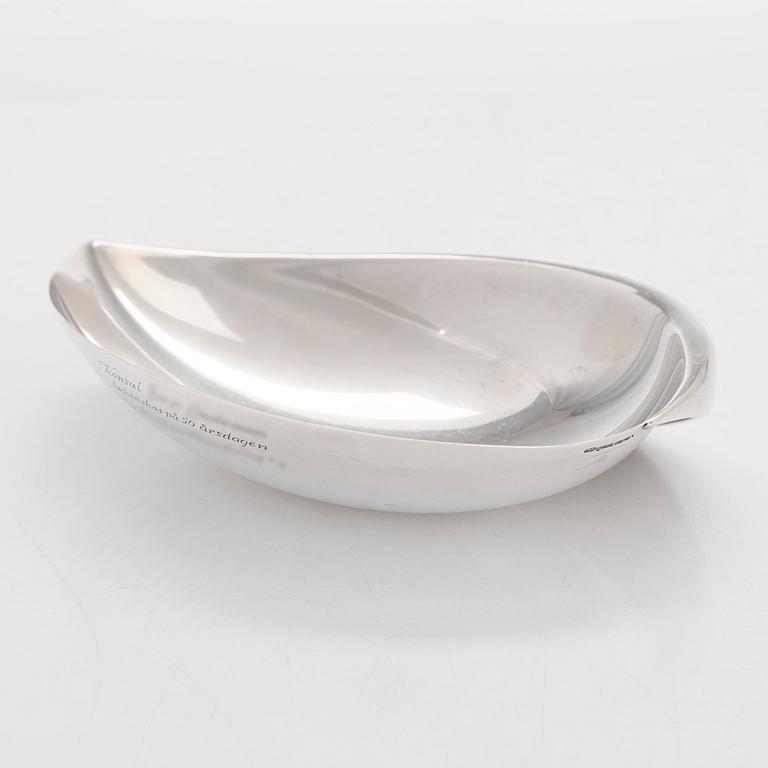 Tapio Wirkkala, skål, silver, "Lieve", stämplad TW, Kultakeskus, Tavastehus 1958.