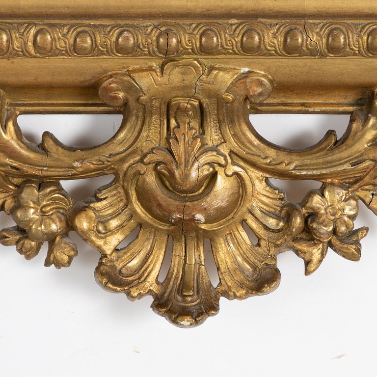 Spegel, rokokostil, omkring år 1900.