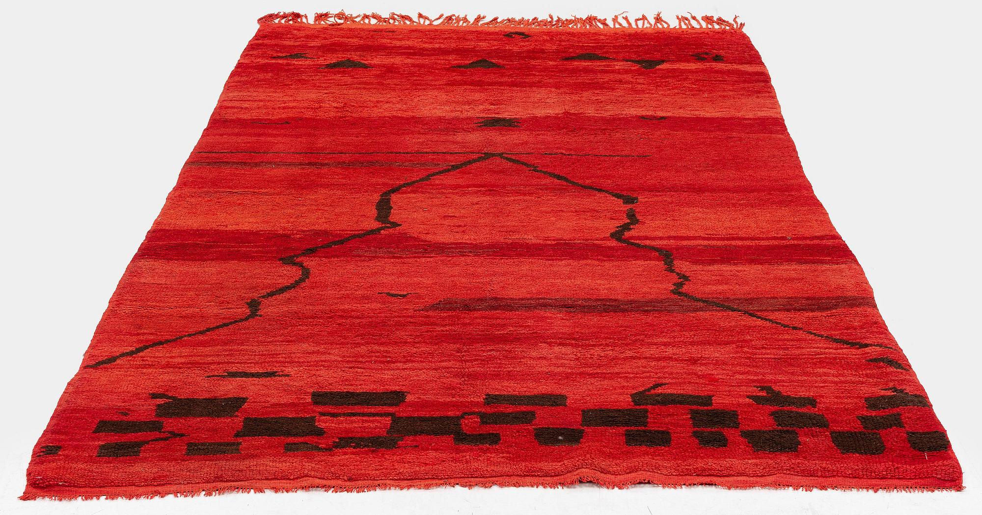 Matta semiantik Boujaad, Marocko. ca 266 x 146-156 cm.