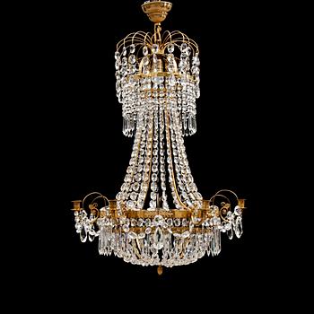 LJUSKRONA, empirestil, 1900-talets första hälft. Höjd 87 cm.