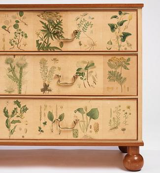 Josef Frank, a "Flora" chest of drawers, Firma Svenskt Tenn, Sweden ca. 1940.