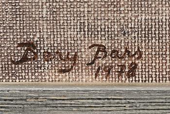 BERY BARS, olja på duk, signerad och daterad 1978.