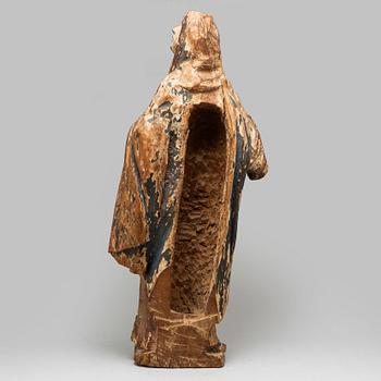 A wooden sculpture, Northern Europe, 17/18th Cenrury.