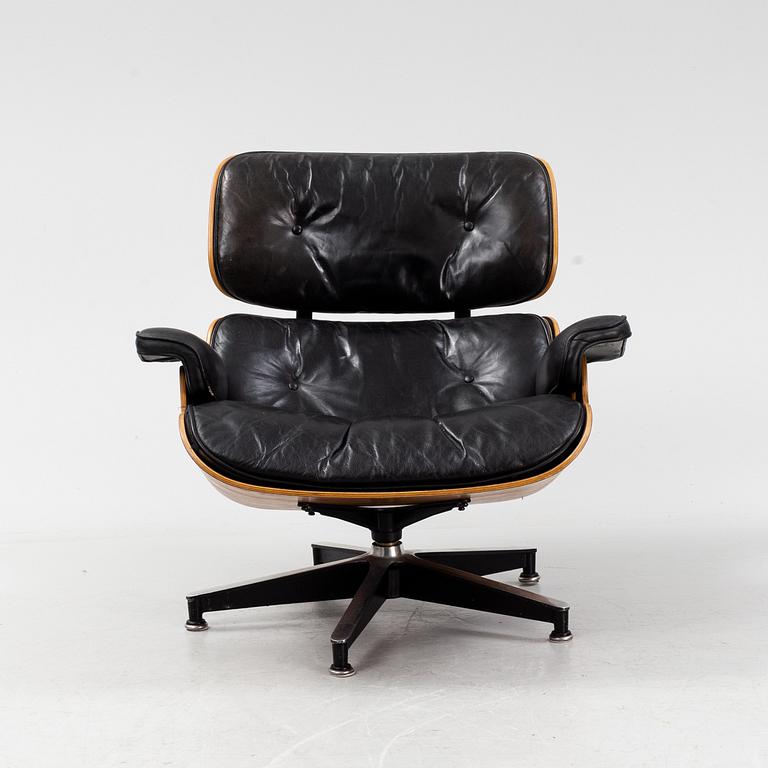 Charles & Ray Eames, a rosewood 'Lounge Chair' Herman Miller, 1960's/70's.