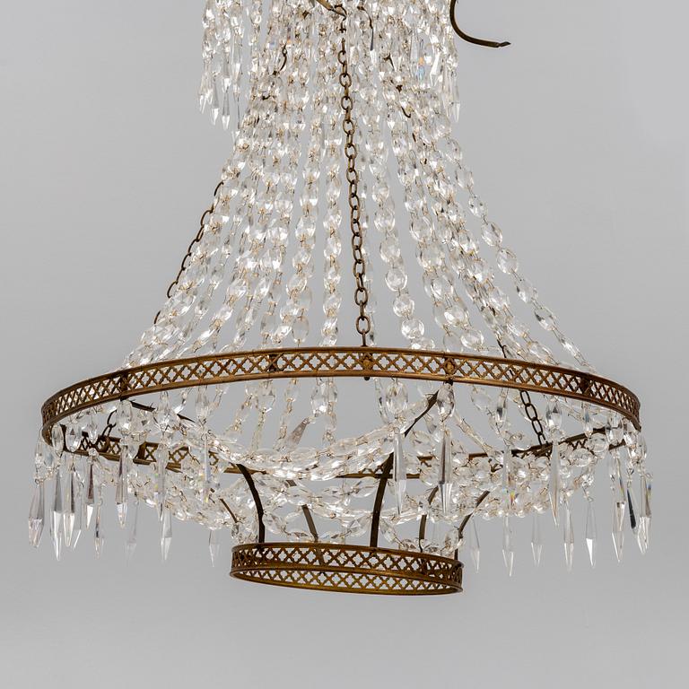 A Gustavian style chandelier, 20th Century.