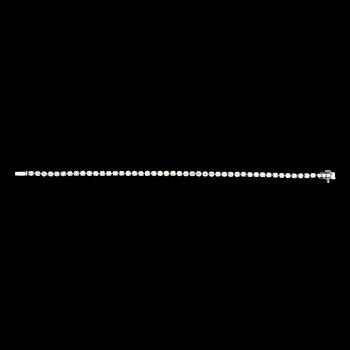 A brilliant-cut diamond bracelet, 5.06 cts in total.