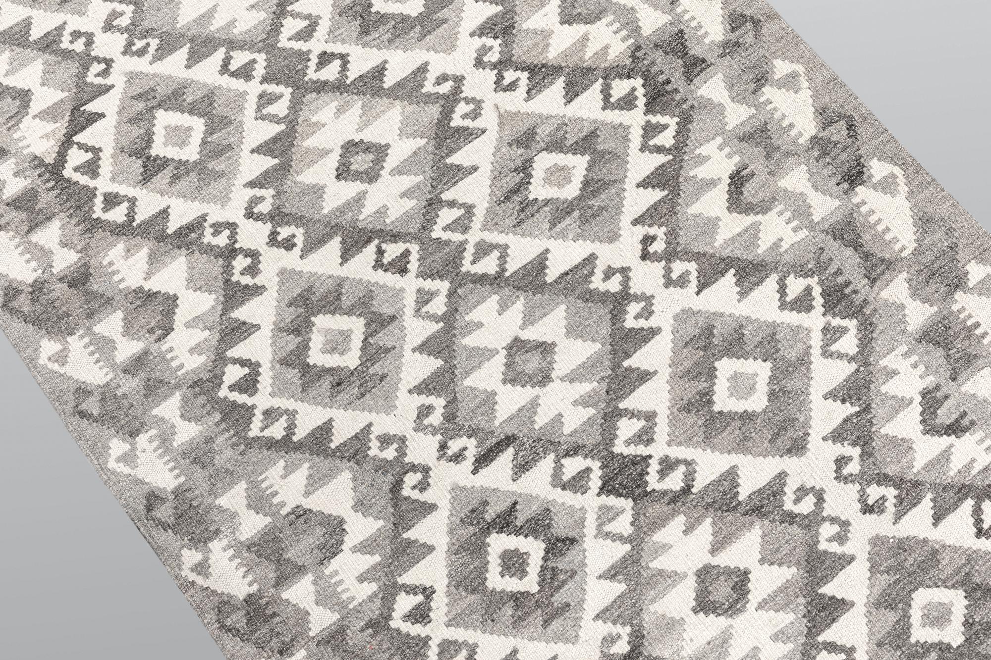 A runner, kilim, ca 298 x 84 cm.