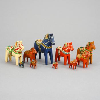 DALAHÄSTAR, 10 st, 1900-tal.