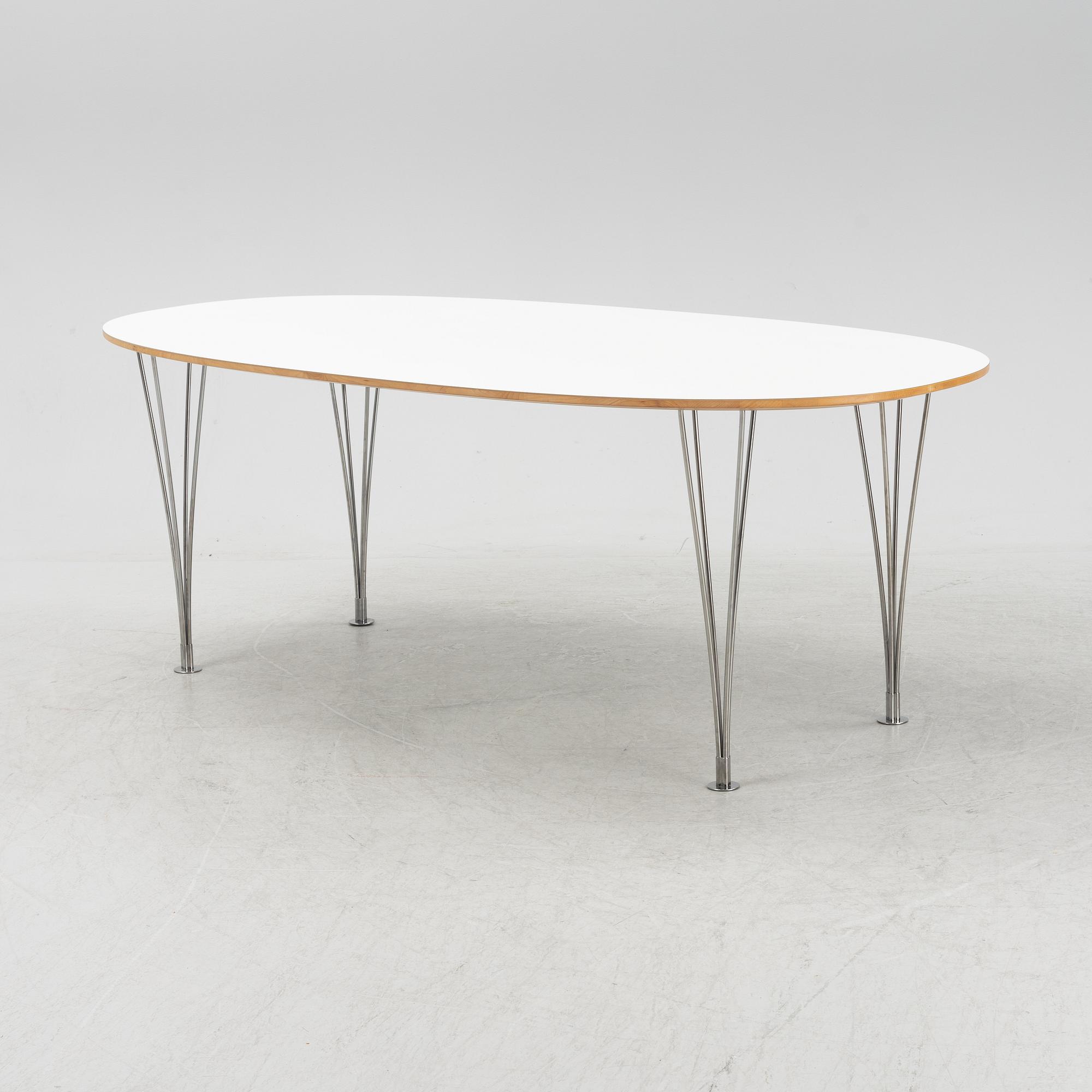 Bruno Mathsson & Piet Hein, matbord, "Superellips", Bruno Mathsson International.