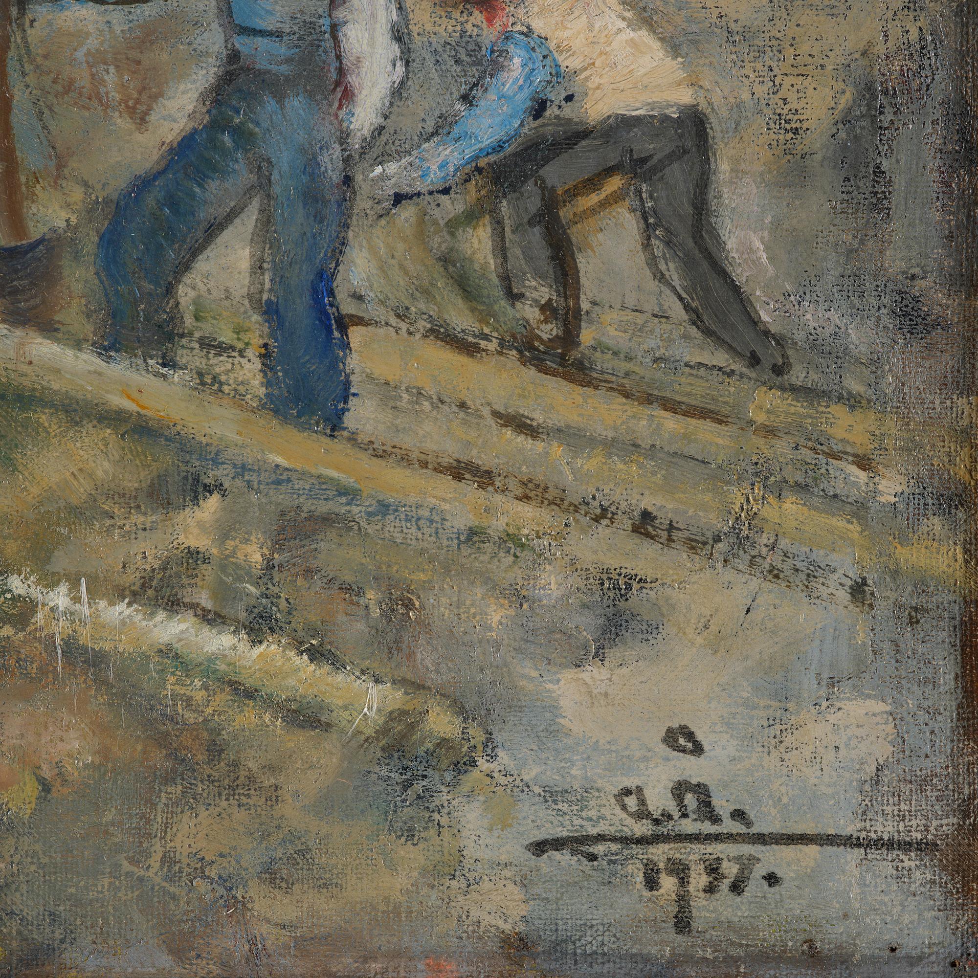 Acke Åslund, Worker out in the field.