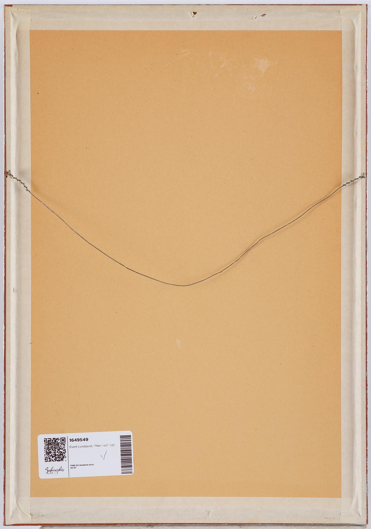 Evert Lundquist, "Man i sol".