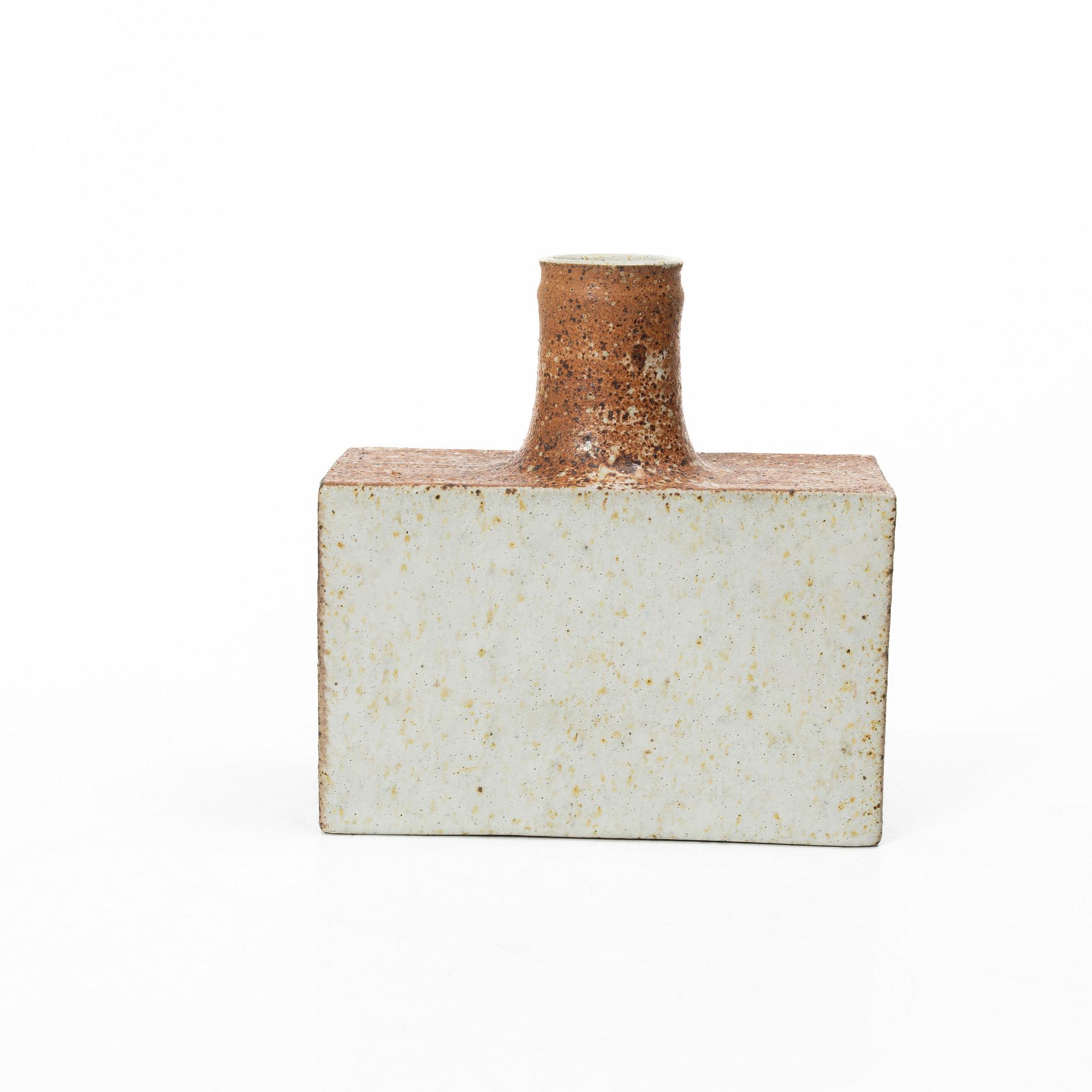 Guido Gambone, a stoneware vase/flask, italy, 1950's.