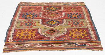 A Konya Kavak Kilim, c 155 x 120 cm.