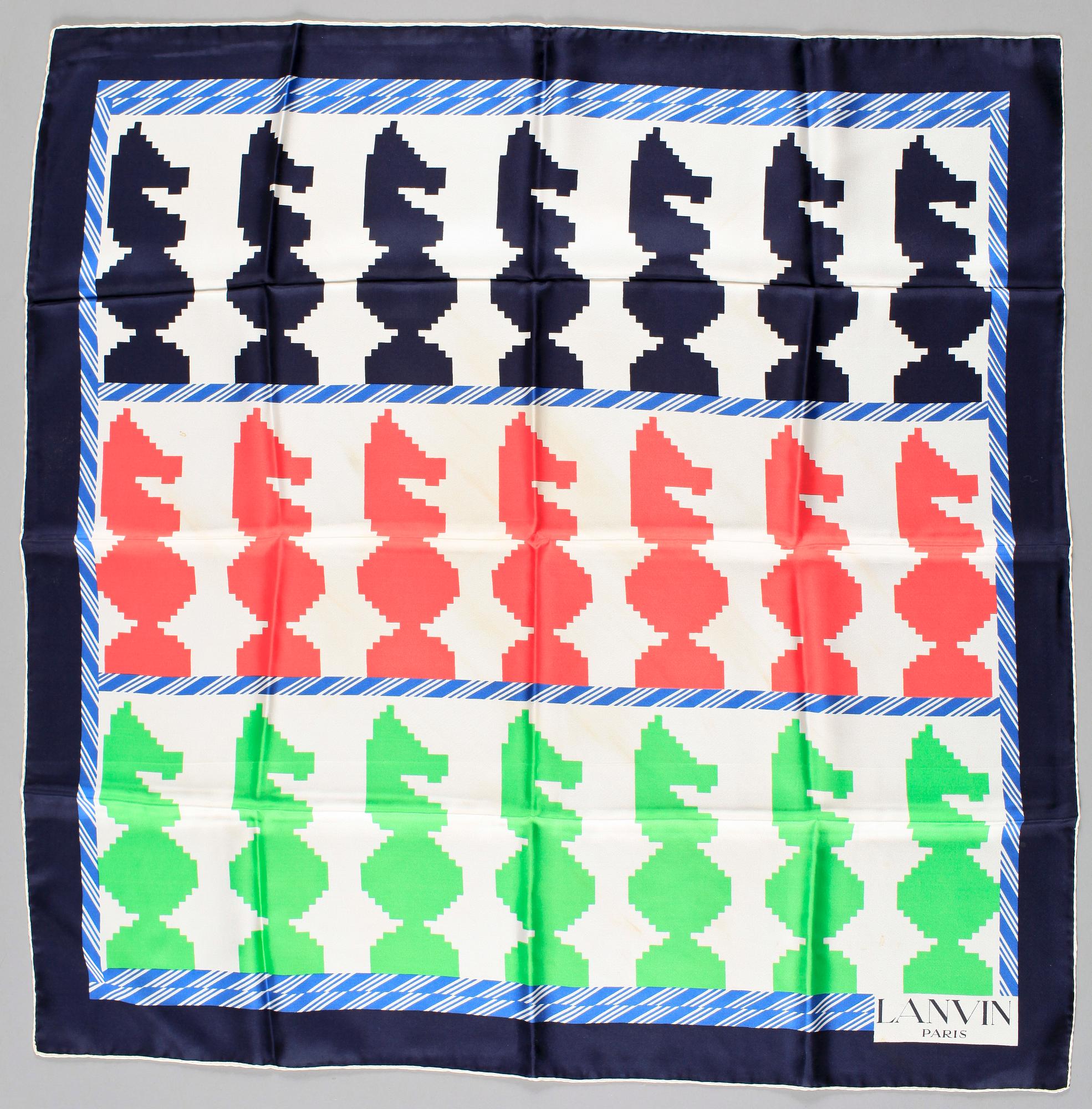 SCARVES, 4 st, bl a siden, Christian Dior, Paris.