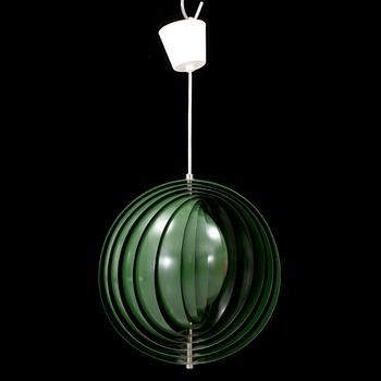 A "Moon lamp" designed by Verner Panton for Louis Poulsen.