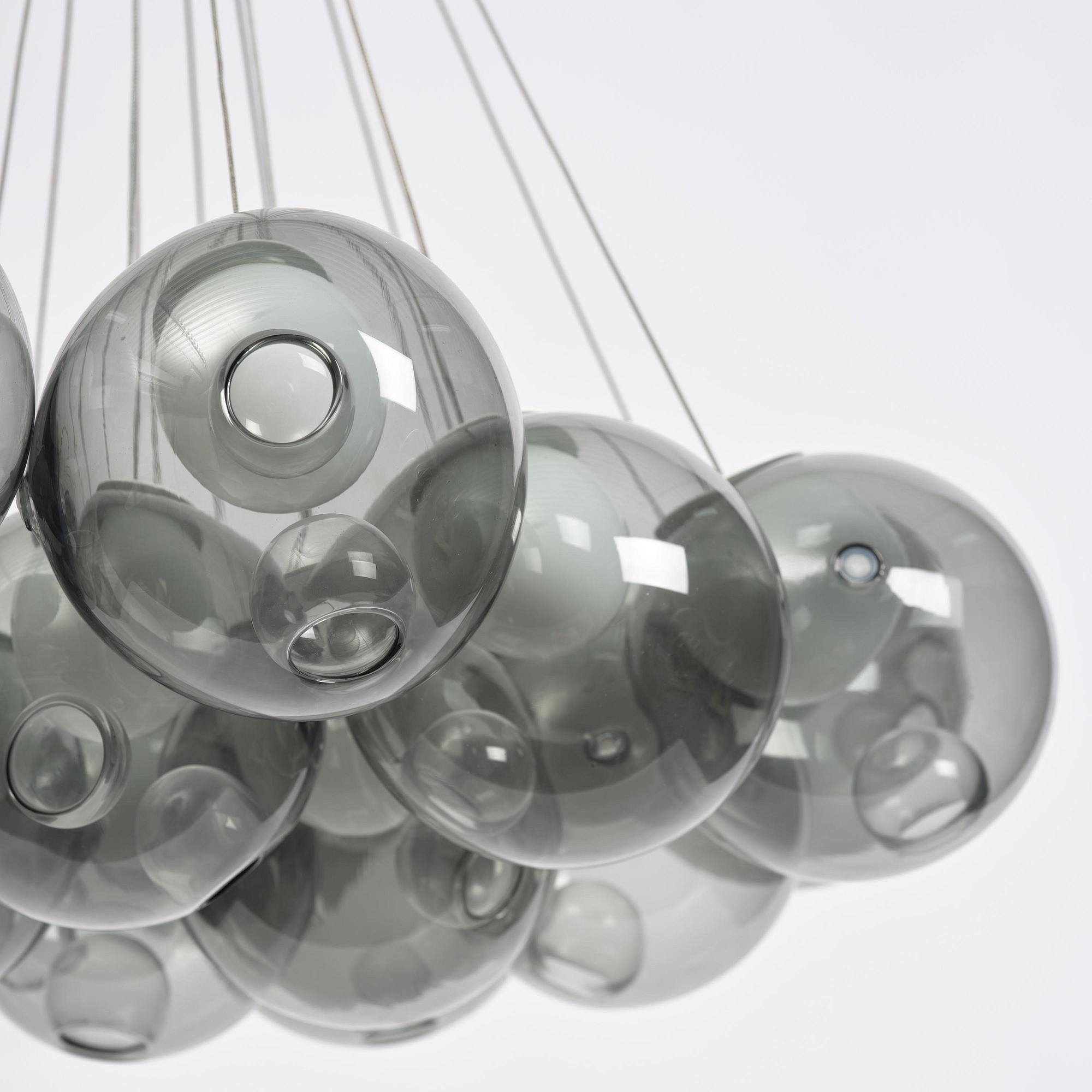 Omer Arbel, taklampa, "Cluster 28.19", Bocci, Italien, 2014.